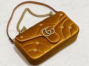 Fortok Gucci GG Marmont Mini Shoulder Bag Brown Velvet 26x15x7cm - 6