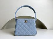 Fortok Chanel Vintage Gemini Bag in Denim 18x13x7cm  - 1