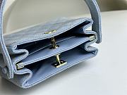 Fortok Chanel Vintage Gemini Bag in Denim 18x13x7cm  - 5