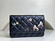 Fortok Chanel 24C Badge Woc Bag Black A96045 19cm - 1