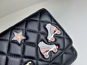 Fortok Chanel 24C Badge Woc Bag Black A96045 19cm - 2