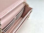 Fortok Chanel 24C Badge Woc Bag Pink A96045 19cm - 2