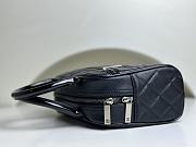 Fortok Chanel Vintagge Bowling Boston Bag in Black AS3040 27x16x9cm - 6
