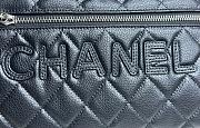 Fortok Chanel Vintagge Bowling Boston Bag in Black AS3040 27x16x9cm - 3