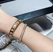 Fortok Van Cleef & Arpels Perlée Clovers Bracelet in Rose Gold/Gold/Silver - 6