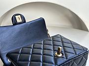 Fortok Chanel 23A Wooden Handle Flap Bag in Black AS4151 12.5x21x6cm  - 4
