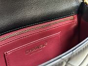 Fortok Chanel 23A Wooden Handle Flap Bag in Black AS4151 12.5x21x6cm  - 2