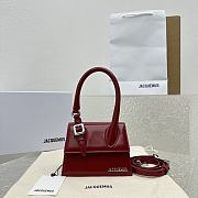 Fortok Jacquemus Le Chiquito Bag in Red 18x15.5x8cm - 1