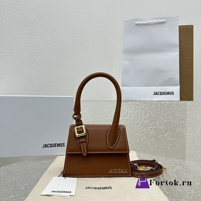 Fortok Jacquemus Le Chiquito Bag in Brown 18x15.5x8cm - 1