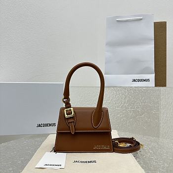 Fortok Jacquemus Le Chiquito Bag in Brown 18x15.5x8cm