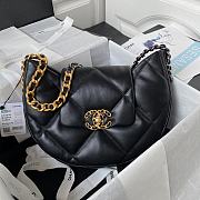 Fortok Chanel 24C Lambskin Hobo Bag Black AS4638 25×20×7cm - 1