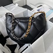 Fortok Chanel 24C Lambskin Hobo Bag Black AS4638 25×20×7cm - 4