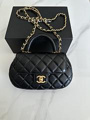 Fortok Chanel Handle Bag Black AS4573 21x13x6cm - 1