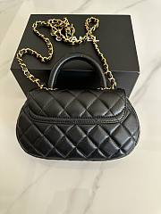 Fortok Chanel Handle Bag Black AS4573 21x13x6cm - 2