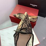 Fortok Valentino Mesh Bow Flat Shoes - 6