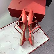 Fortok Valentino Heel Slippers in Red - 2