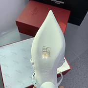 Fortok Valentino Heel Slippers in White - 5