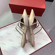Fortok Valentino Heel Slippers in Beige - 6