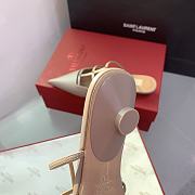 Fortok Valentino Heel Slippers in Beige - 5
