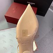 Fortok Valentino Heel Slippers in Beige - 3