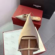 Fortok Valentino Heel Slippers in Beige - 2