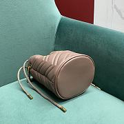 Fortok Gucci Marmont Mini Bucket Bag Beige 575163 19x17x10.5cm - 5