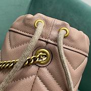 Fortok Gucci Marmont Mini Bucket Bag Beige 575163 19x17x10.5cm - 4