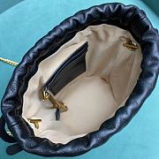 Fortok Gucci Marmont Mini Bucket Bag Black 575163 19x17x10.5cm - 6