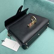 Fortok Gucci Interlocking Chain Bag Black 510302 25x19x5.5cm - 5