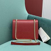 Fortok Gucci Interlocking Chain Bag Red 510302 25x19x5.5cm - 3