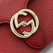 Fortok Gucci Interlocking Chain Bag Red 510302 25x19x5.5cm - 2