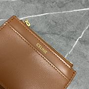 Fortok Celine Triomphe Wallet Brown 100652 9.5x7.5x3cm - 3