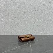 Fortok Celine Triomphe Wallet Brown 100652 9.5x7.5x3cm - 2