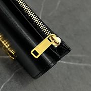 Fortok Celine Triomphe Wallet Black 100652 9.5x7.5x3cm - 6