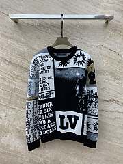 Fortok Louis Vuitton 23 Comic Jacquard Pullover Sweater - 1