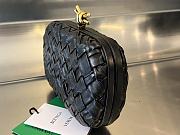 Fortok Bottega Veneta Knot Minaudière Clutch Black 19x11.5x5cm - 5