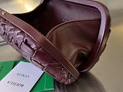 Fortok Bottega Veneta Knot Minaudière Clutch Burgundy 19x11.5x5cm - 2