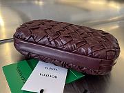 Fortok Bottega Veneta Knot Minaudière Clutch Burgundy 19x11.5x5cm - 4
