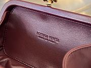 Fortok Bottega Veneta Knot Minaudière Clutch Burgundy 19x11.5x5cm - 6