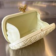 Fortok Bottega Veneta Knot Minaudière Clutch Cream 19x11.5x5cm - 6