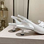 Fortok Jimmy Choo Amita Flowers 45 Slingback Pumps in White - 2