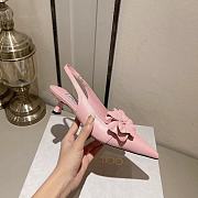 Fortok Jimmy Choo Amita Flowers 45 Slingback Pumps in Pink - 6