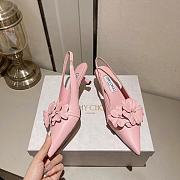 Fortok Jimmy Choo Amita Flowers 45 Slingback Pumps in Pink - 5