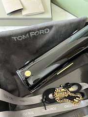 Fortok Tom Ford Patent Leather Shoulder Bag in Black 16x10x4cm - 2