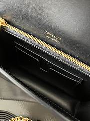 Fortok Tom Ford Patent Leather Shoulder Bag in Black 16x10x4cm - 6