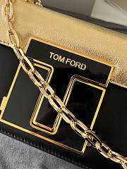 Fortok Tom Ford Logo-plaque Shoulder Bag 17x7x12cm - 5