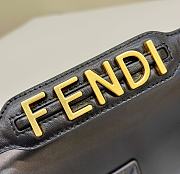 Fortok Fendi Baguette Handle Bag Black 27x6x13cm - 5