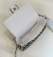 Fortok Fendi Baguette Canvas Bag Black 27×6×14cm  - 2