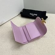 Fortok Celine Triomphe Wallet Pink 10D783 10,5x9cm - 2