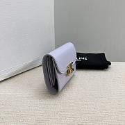 Fortok Celine Triomphe Wallet Purple 10D783 10,5x9cm - 5